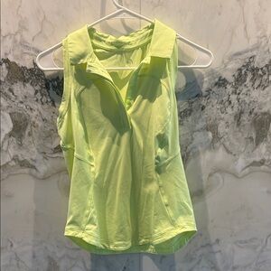 Lululemon Athletica Neon Yellow Tank Top